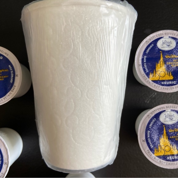 Disney World Resort 50th Anniversary KCups (6), Foam Hidden Mickey Cup and Guide - Picture 3 of 3